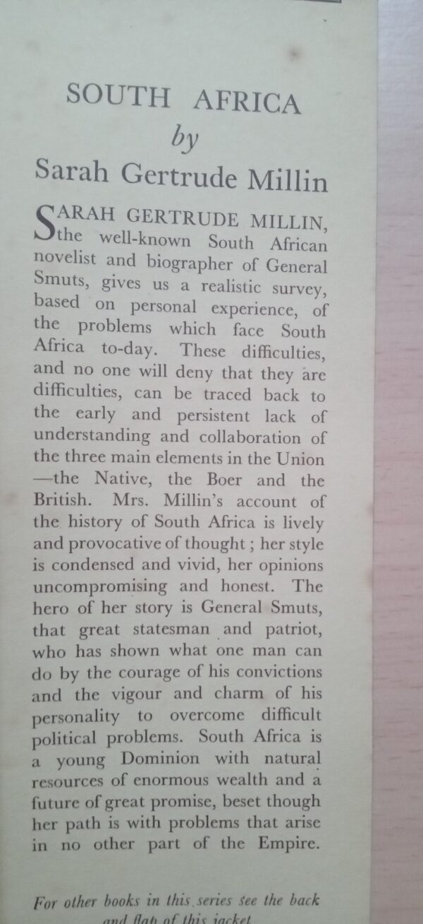 SOUTH AFRICA by Sarah Gertrude Millin 1941 - Image 3