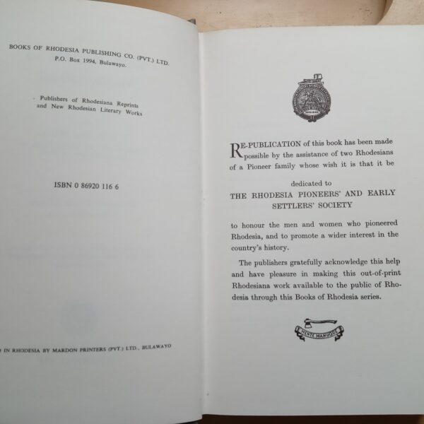 WITH RHODES IN MASHONALAND, translated from the original dutch by Jan H. Hofmeyr de Waal - Image 3