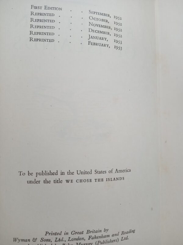 A Pattern of Islands-Arthur Grimble- 1953 1st edition 6th print - Image 8