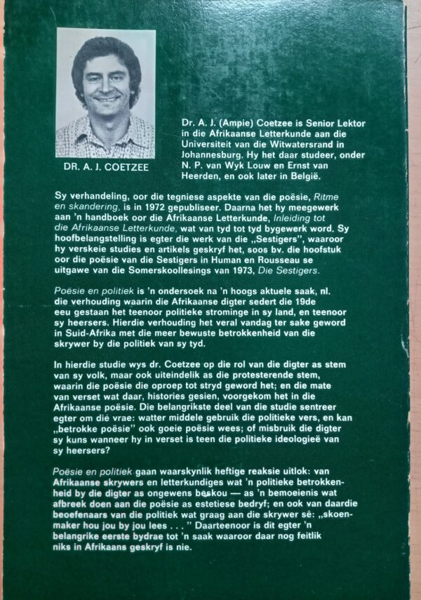 Poësie en Politiek: 'n voorlopige verkenning van betrokkenheid in die Afrikaanse poësie-A.J. Coetzee - Image 3