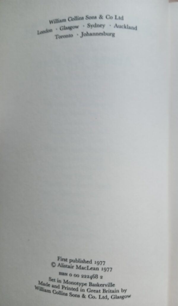 Seawitch-Alistair Maclean 1st Edition 1977 - Image 2