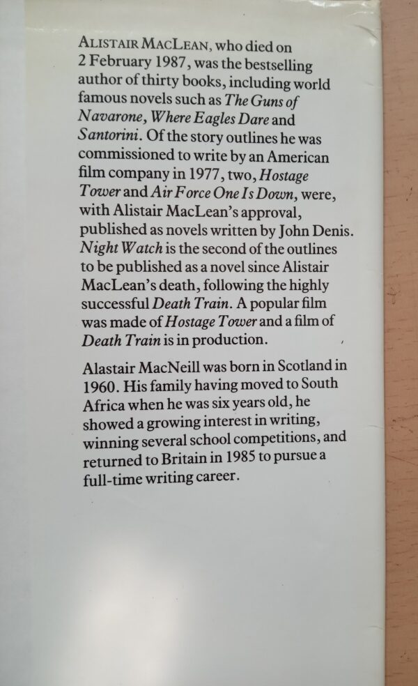 Alistair MacLean's Night Watch - Alastair MacNeill 1989 1st Edition 1st print - Image 4