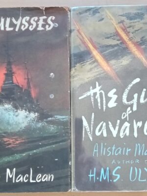 HMS Ulysses + The Guns of Navarone-Allistair Maclean first two books 1st editions 1st printings