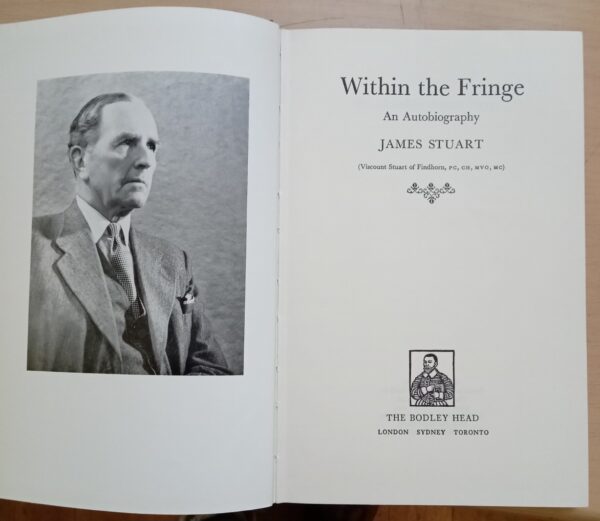 Within the Fringe: An Autobiography by James Stuart 1967 1st Edition - Image 6