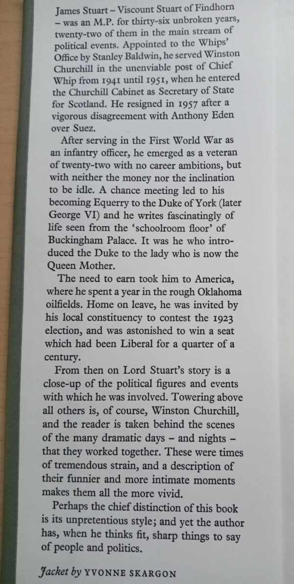 Within the Fringe: An Autobiography by James Stuart 1967 1st Edition - Image 4