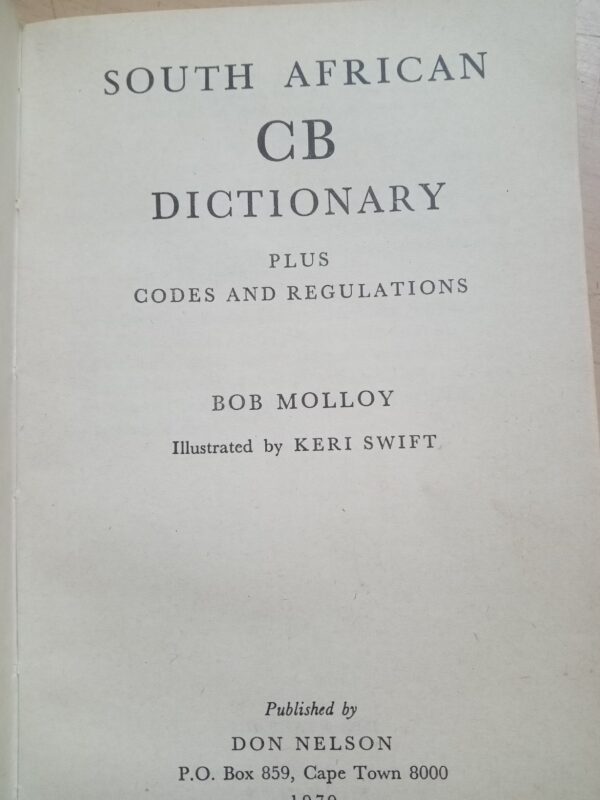 South African CB Dictionary 1979 by Bob Molloy - Image 4