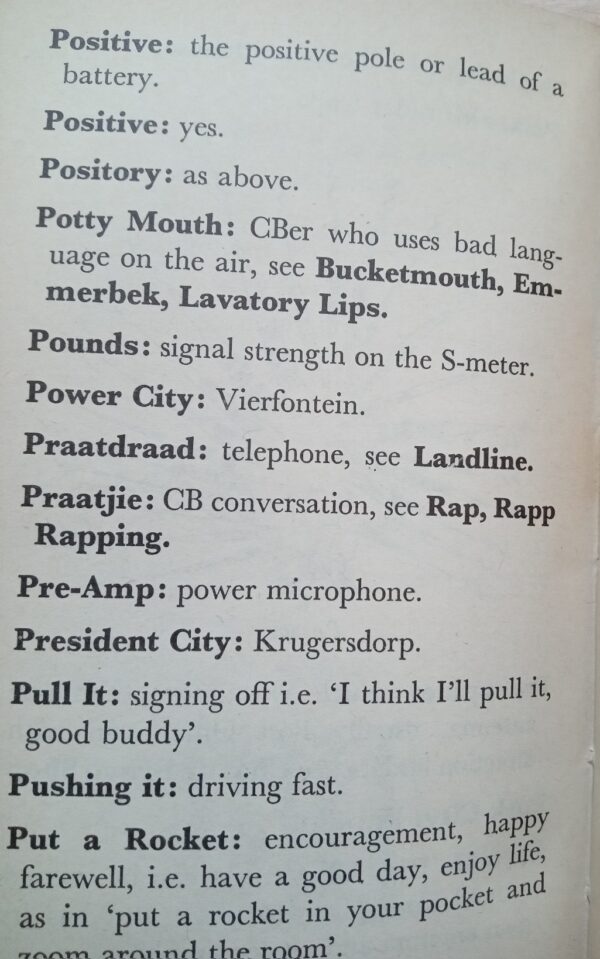 South African CB Dictionary 1979 by Bob Molloy - Image 2