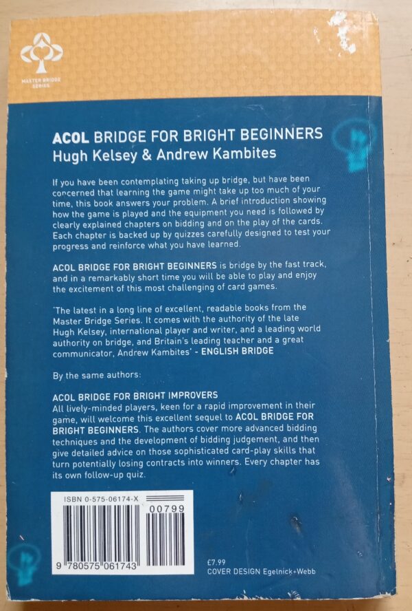 ACOL Bridge for Bright Beginners-Hugh Kelsey & Andrew Kambites - Image 3
