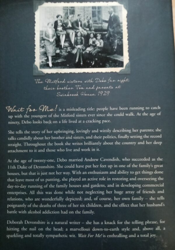 Wait For Me! Memoirs of the Youngest Mitford Sisters-Deborah Devonshire - Image 3
