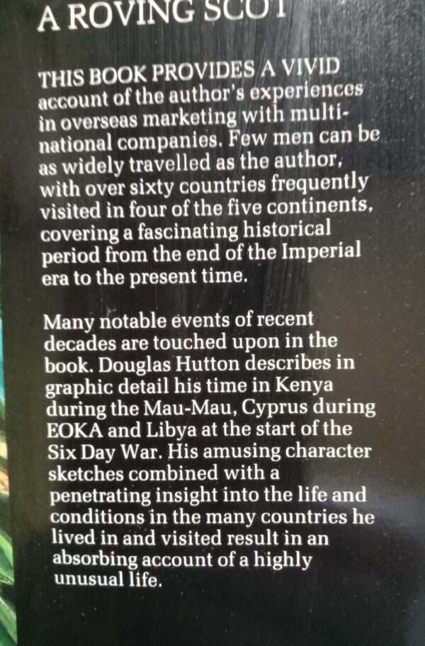 A Roving Scot by Douglas Hutton 1st edition inscribed by Author - Image 4