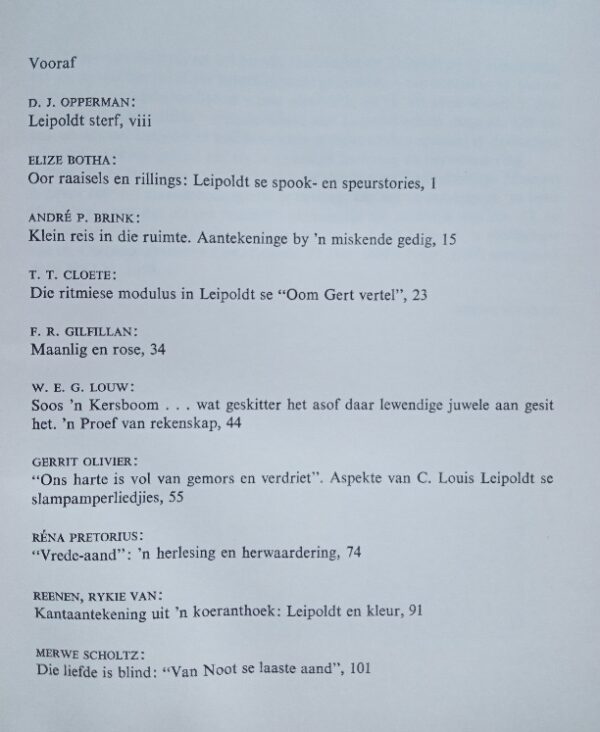 Leipoldt 100: 'n Bundel Opstelle Saamgestel deur Merwe Scholtz - Image 4