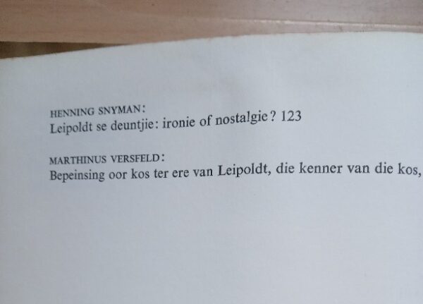 Leipoldt 100: 'n Bundel Opstelle Saamgestel deur Merwe Scholtz - Image 5