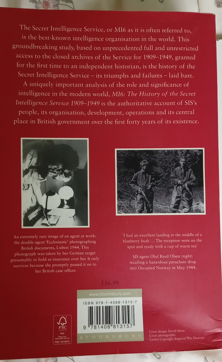 M16: The History Of The Secret Intelligence Service,1909-1949 - Jeffery Keith - Image 3