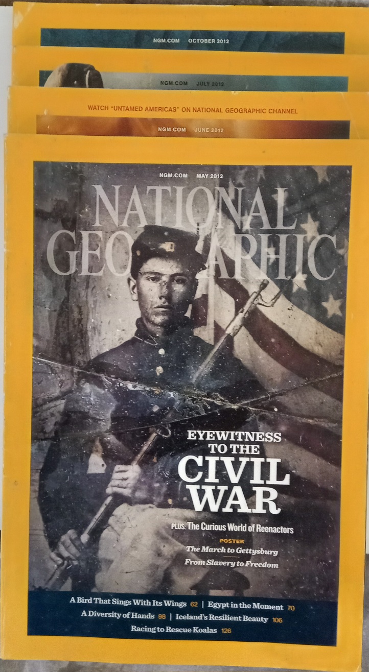 National Geographic 1997 and 2012 various(7)(see images)
