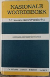 Nasionale Woordeboek-7de Hersiene uitgawe 1987